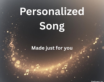 Gepersonaliseerde liedcadeau met aangepaste teksten | Unieke mp3-muziek