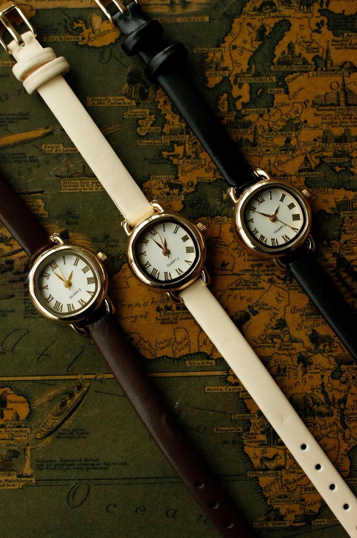 Bracelet Montre Cuir De Veau Véritable Bleu 18-24mm Watchband Berlin - Neuf Avec étiquettes, Unisexe, Longueur Standard M