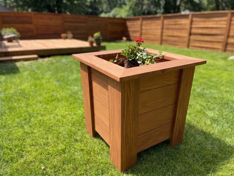 Cedar Planter Box Plans Any Size | DIY Raised Planter Generator ...