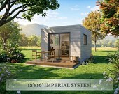 Backyard Office Plans | 12x16 Garden Studio Blueprint