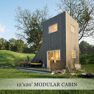 12x20 Tiny House Plans | Modular Cabin Design with 16 Build Options (PDF)