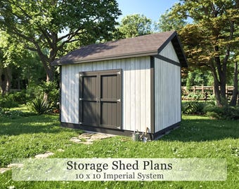 Garden Shed Plans | 10x14 Garden Storage Building | PDF Download