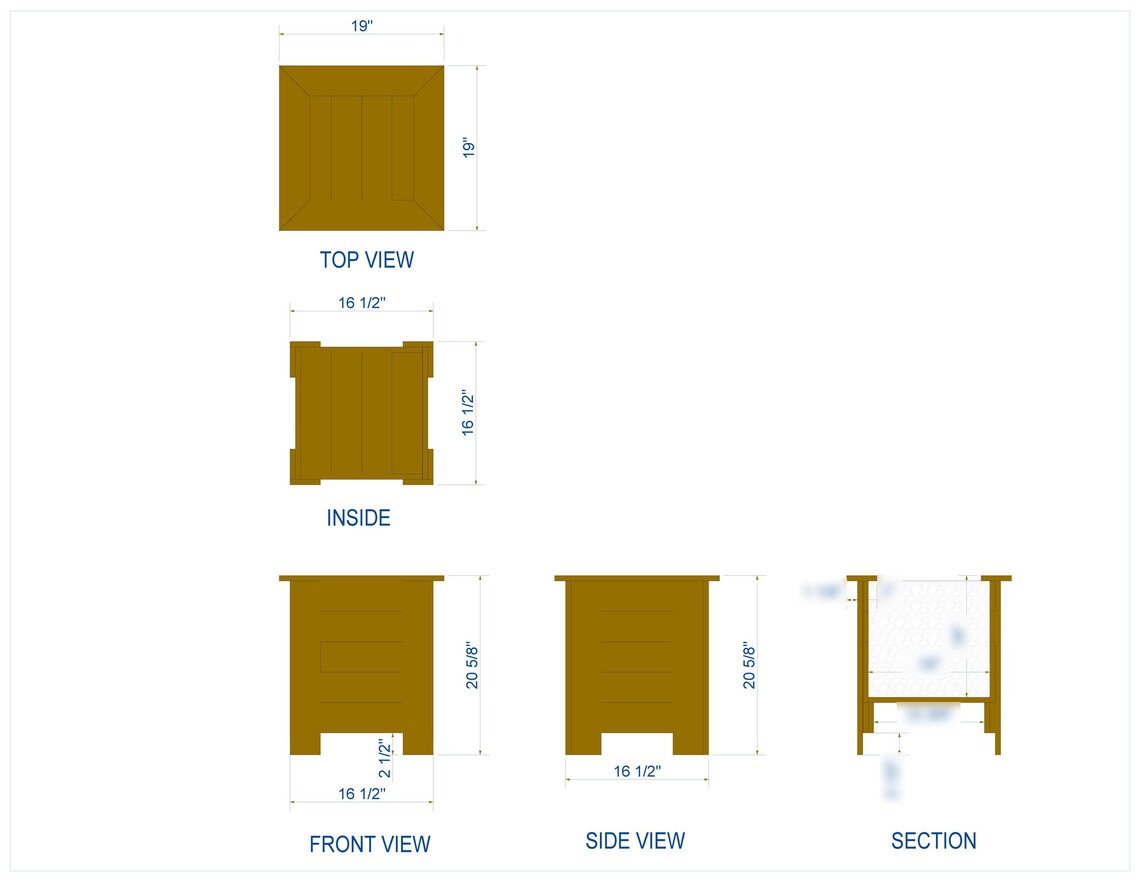 Cedar Planter Box Plans | Easy Build Using Only 5/8 X 4 Cedar | Instant ...