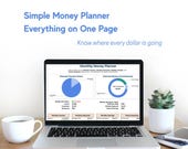 Simple Money Planner Spreadsheet | Google Sheets Budget Dashboard | Income, Expenses, Savings + Emergency Fund Calculator | Digital Template