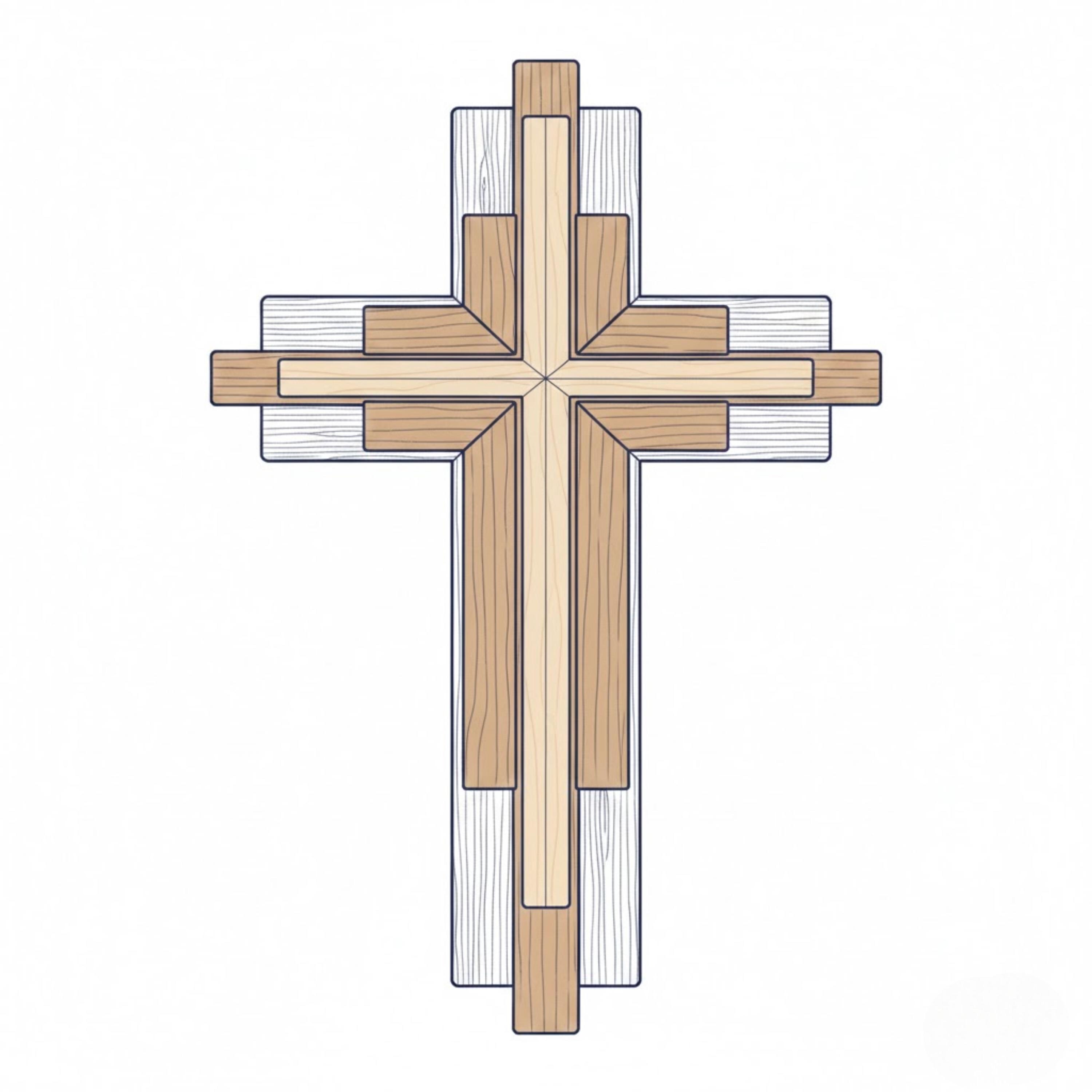 Planos de cruz de madera para construir y decorar paredes (Descarga PDF ...