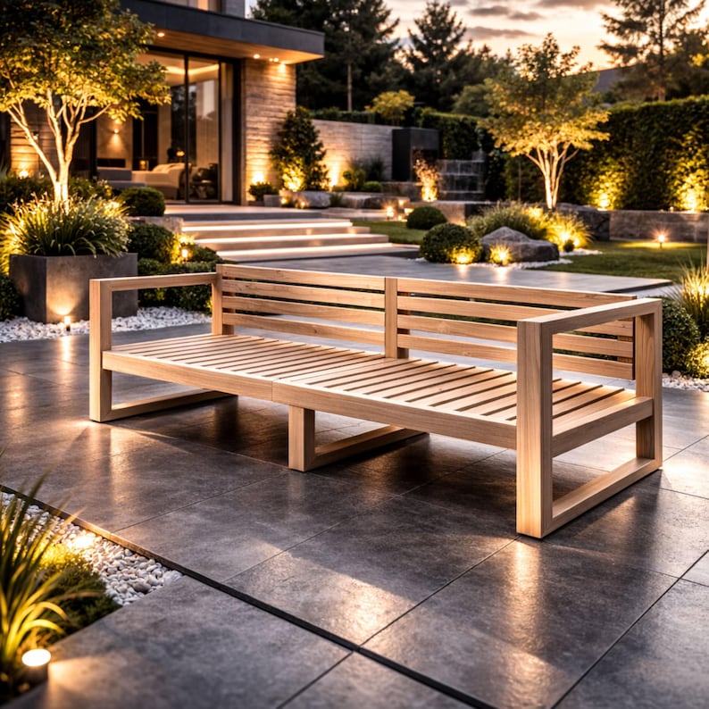 Modern Outdoor Sofa Build Plans, Woodworking DIY Plans (PDF Download ...