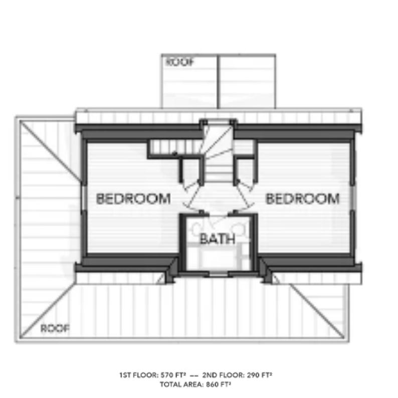 Rustic Farmhouse Blueprint, 4 Bedroom Gable Ranch, Barndominium Floor ...