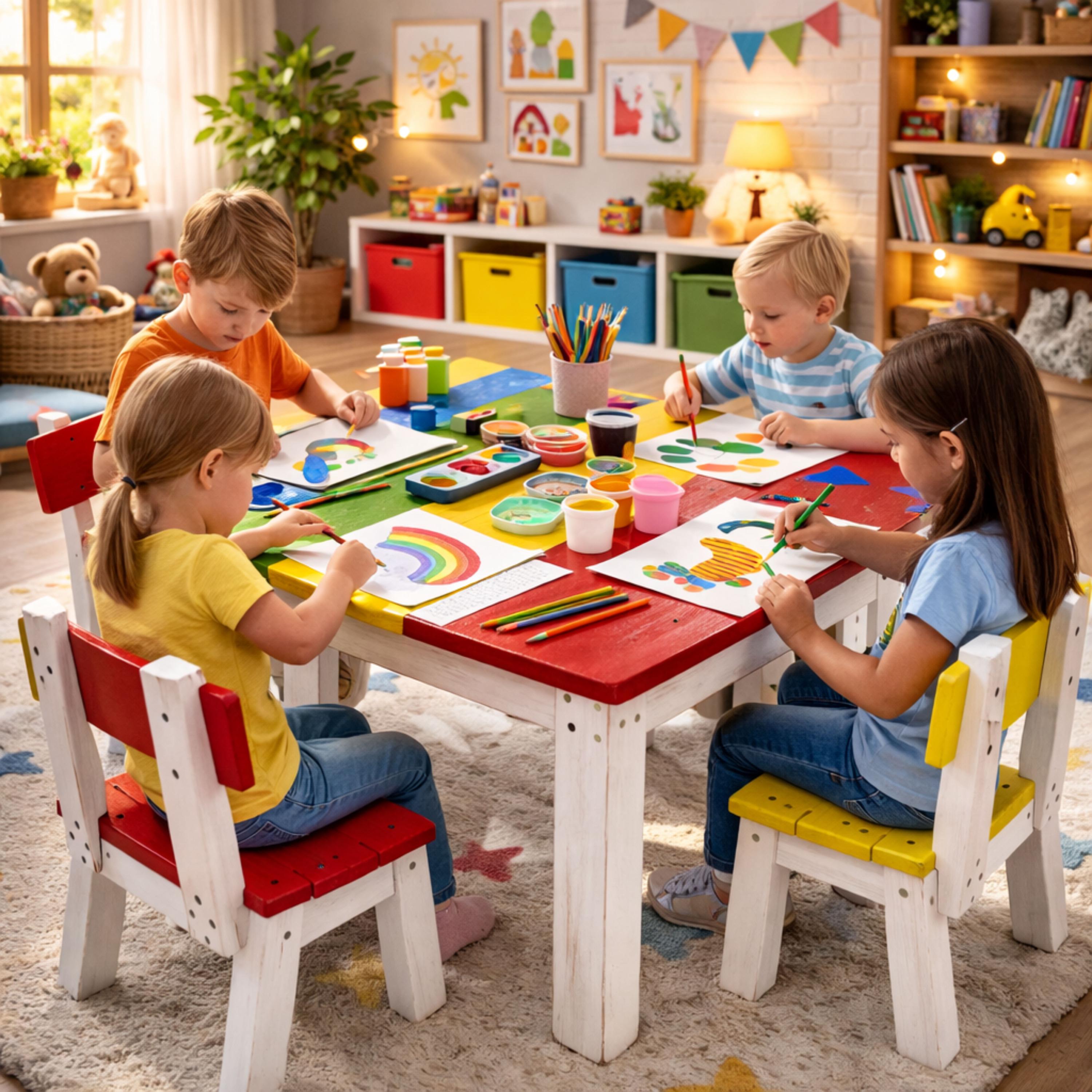 DIY Kids Table and Chair Set Woodworking Plans (digital Download) - Etsy