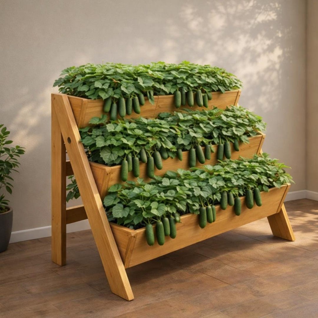 3 Tier Planter Box Plans, Raised Herb Garden Build Guide (PDF) - Etsy