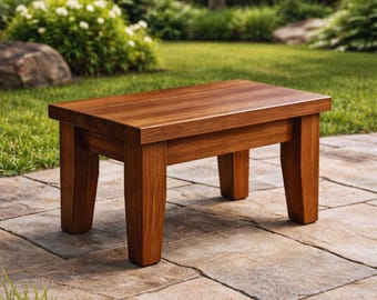 DIY Outdoor Stool Plans, Garden Wood Stool Build, Easy Woodworking PDF