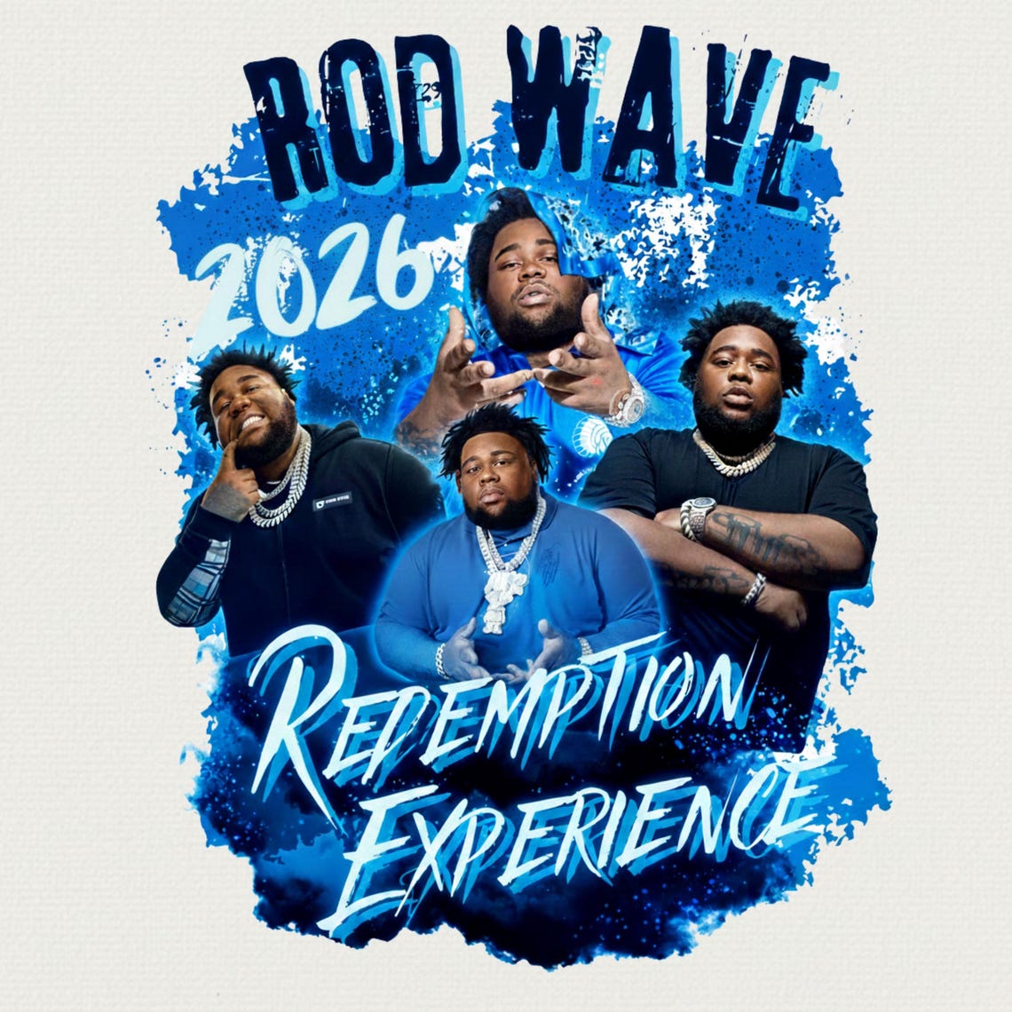 Rod Wave Concert 2026 PNG, Redemption Experience Tour (digital Download ...
