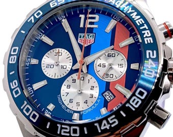 Swiss Made Tag Heuer Formula 1 Chronograph Stainless Steel Men’s Watch, Luxury Sport Timepiece, Racing Style Collectible Watch fast shipping
