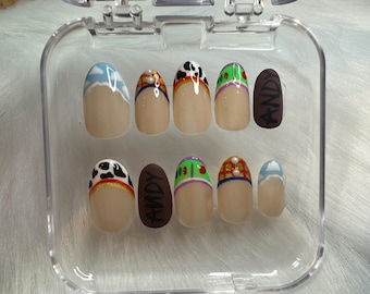 Toy Story French Manicure Press-On Nails (10 Piece Set)