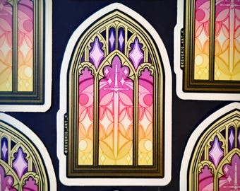 Medieval Window Sticker | Vinyl Sticker | Original Artwork