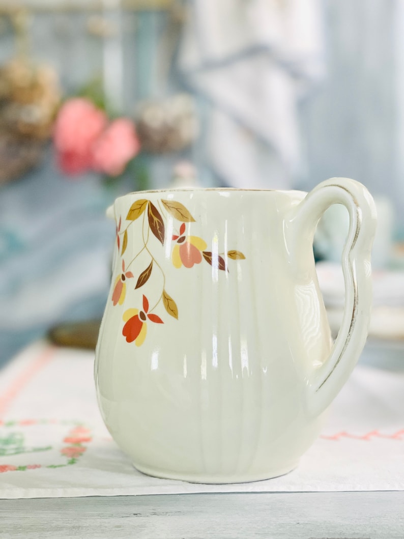 Vintage Pitcher Ceramic Hall's Jewel Tea Pitcher Jug Etsy