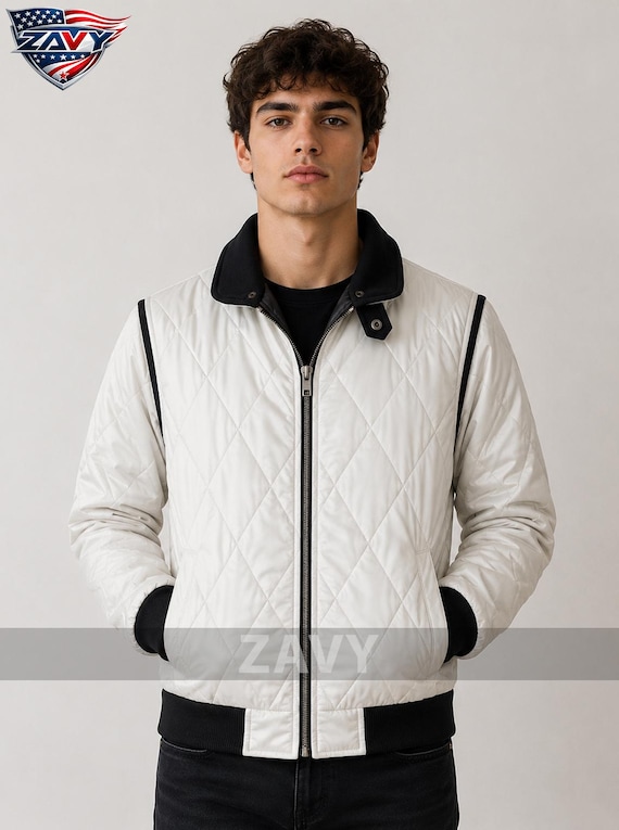 Ryan Gosling Drive Scorpion Jacket, White Satin Bomber Jacket