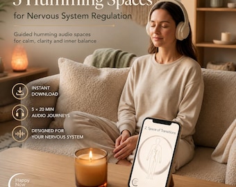 Humming Spaces – Vagus & Nervous System Regulation (Summräume für tiefe Nervensystem-Entspannung, 5x 20 Min– MP3 Download )