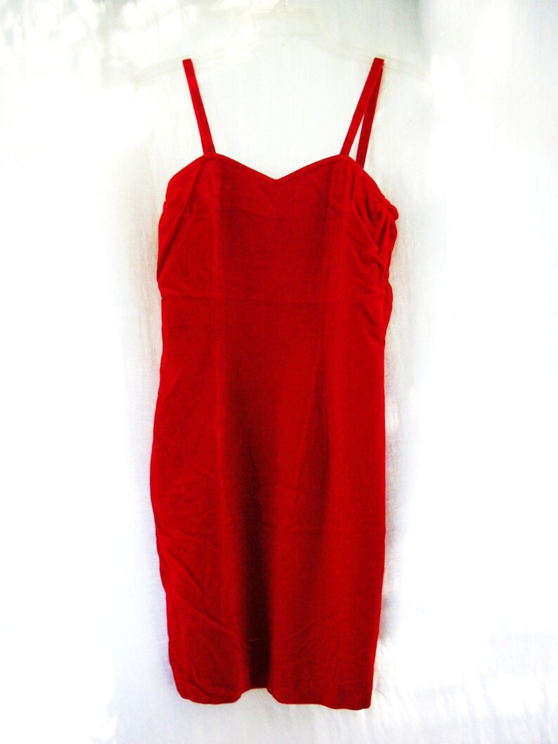 Vintage Vibrant Red Party Gown