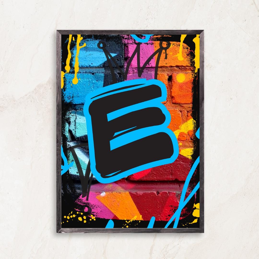 Graffiti Letter E Images In Different Styles 750x500