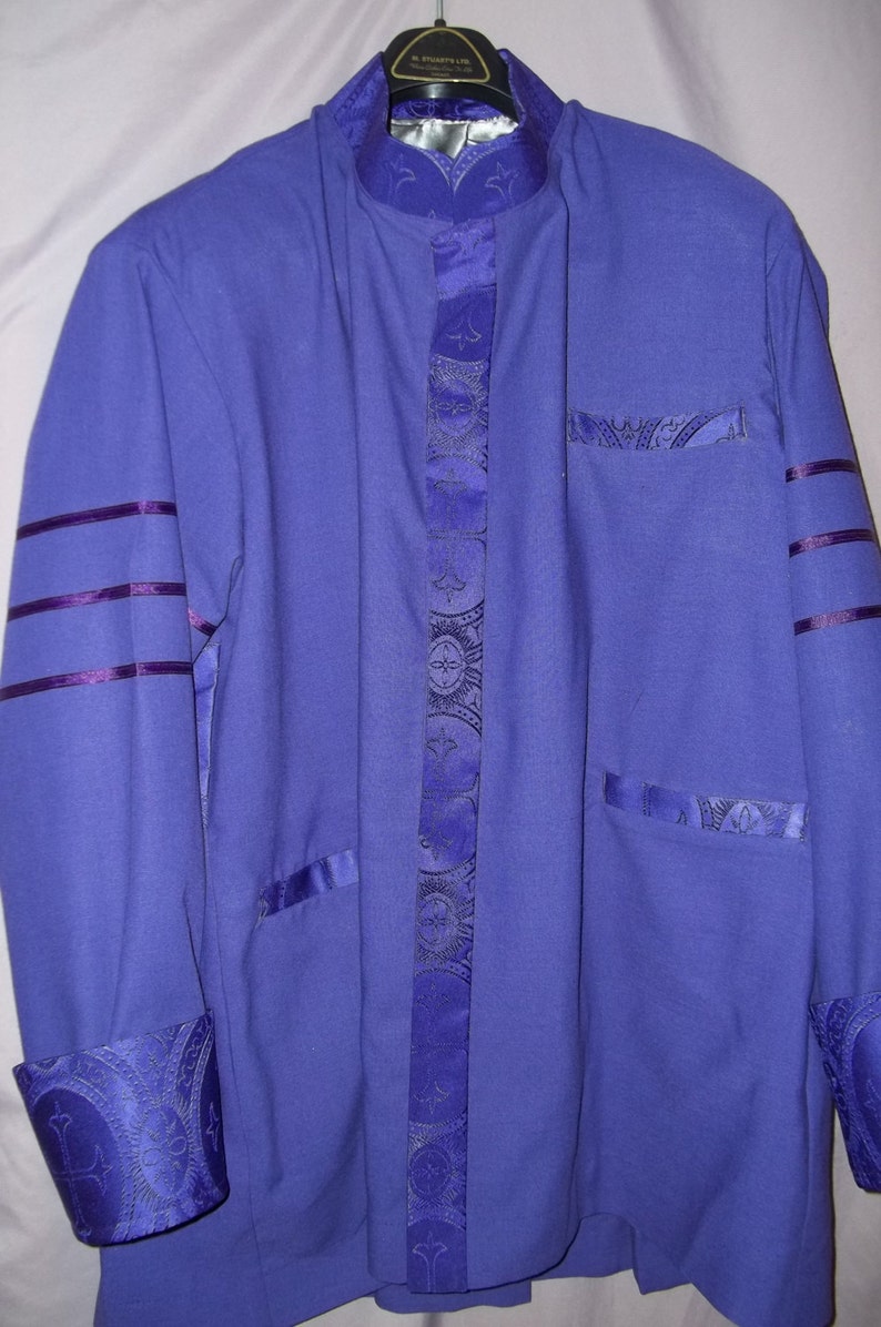 Custom Handmade Bishop's Purple Naru Clergy Jacket. - Etsy