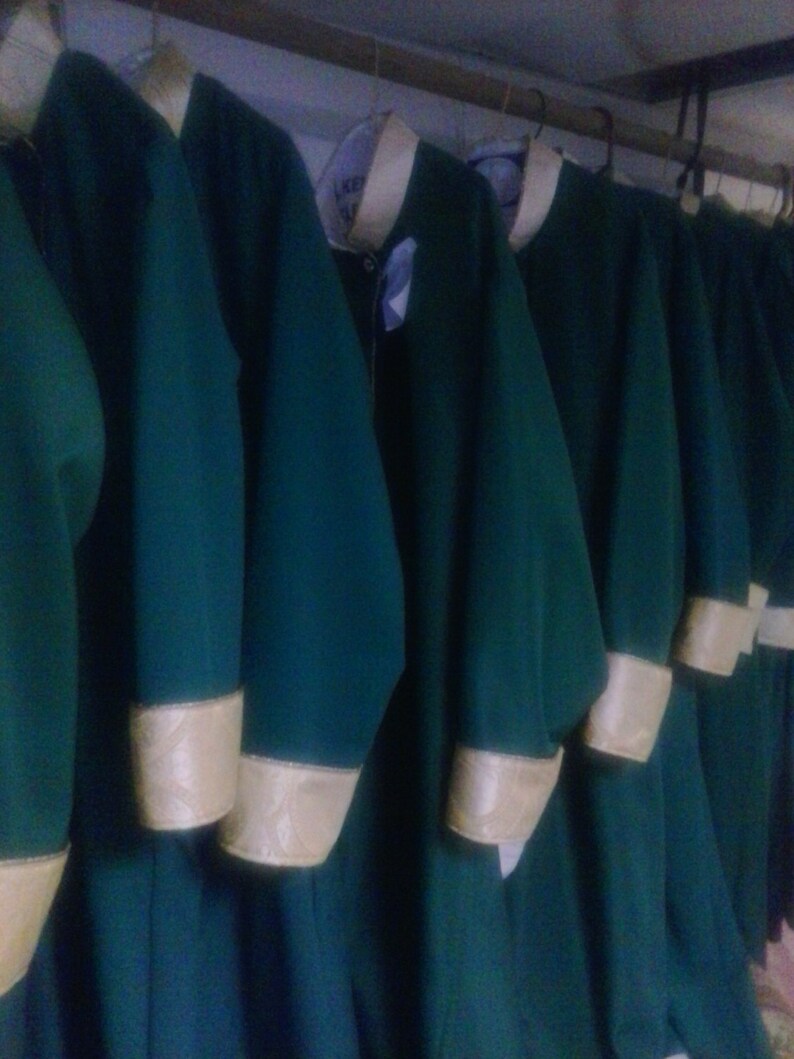 Custom Made Choir Robes Hand Made in Emerald Green Etsy