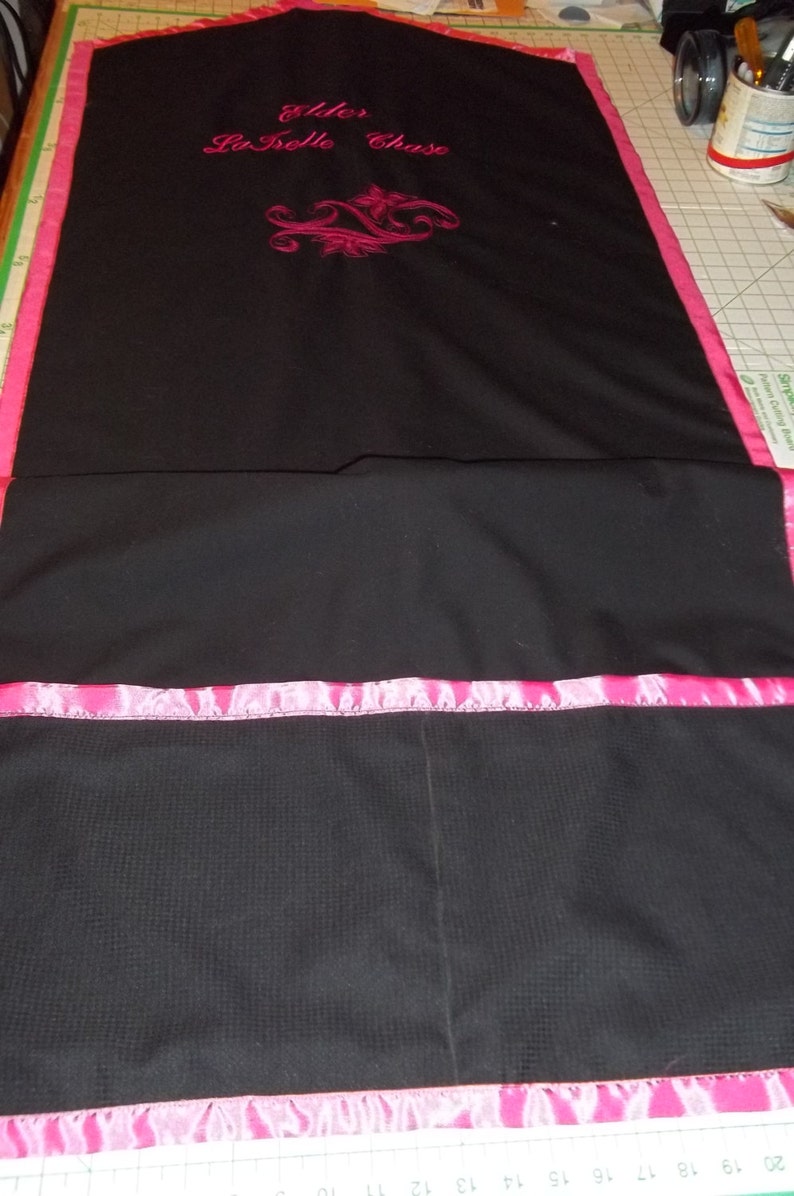 Custom Made 66 Garment Robe Bag Hand Made in Black Etsy