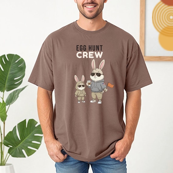 Easter Dad Egg Hunt Shirt, Easter Family Matching Shirt, Easter Clothing for Dad, Comfort Colors Funny Easter Dad shirt, Dad and Son Shirts