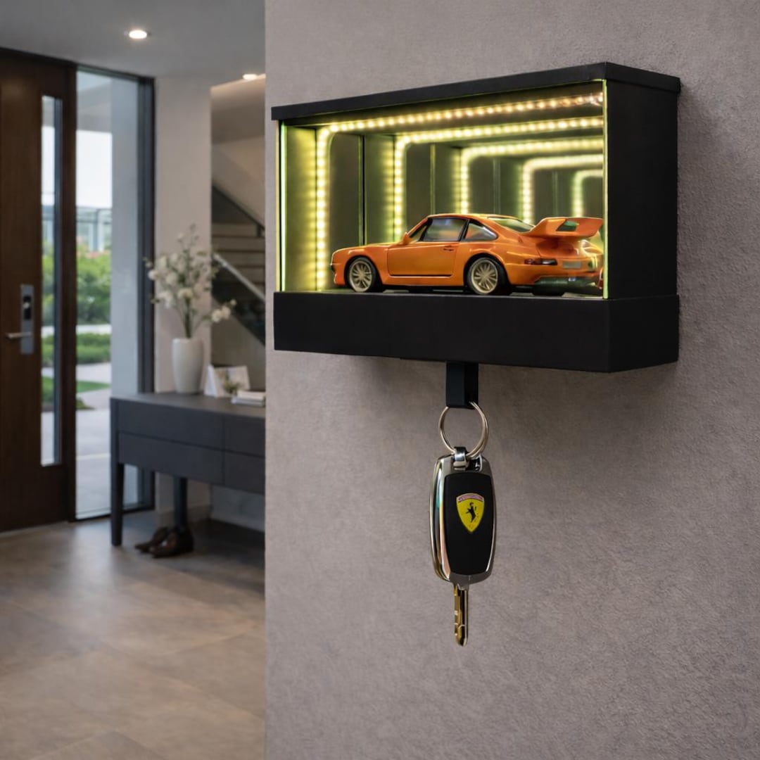 Car Key Holder Wall Organizer – 3D Printed Garage Design With Infinity ...