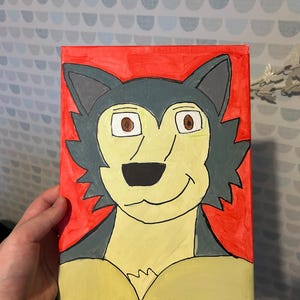 Legoshi från Beastars Painting