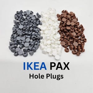 IKEA PAX Wardrobe Hole Cover Caps, Shelf Pin Plugs, Adjustment Hole Covers