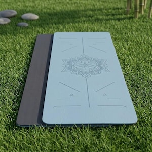Yogamatte - Tappetino yoga leggero e spesso Premium 70,9 x 22 pollici, antiscivolo e sostenibile, tappetino yoga da viaggio per Pilates e allenamento a casa, tappetino da palestra