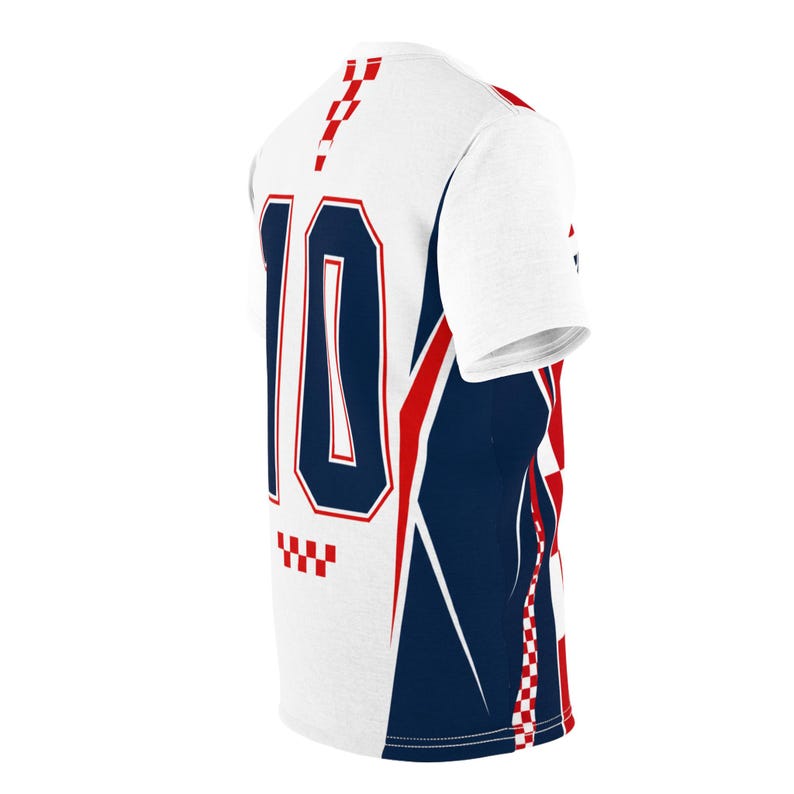 Croatia Football Shirt, Hrvatska Checkerboard Soccer Tee, Croatian Fan Jersey Style T-Shirt image 11