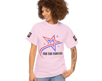 Koszulka kibica USA Soccer, patriotyczna koszulka sportowa, unisex, gruba bawełna