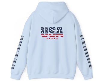 Bluza z kapturem USA Soccer – minimalistyczna bluza z patriotycznym motywem kibica