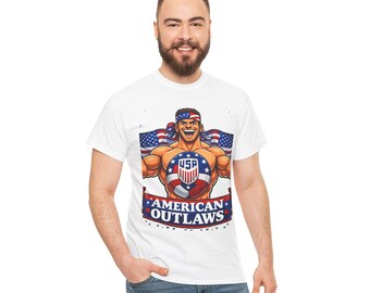 Koszulka piłkarska American Outlaws USA, koszulka z patriotyczną grafiką dla kibiców sportowych