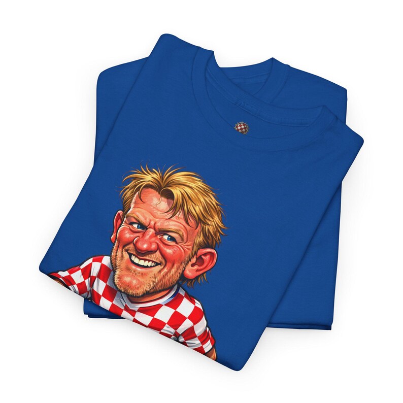 Croatian Football Legend Prosinecki Graphic Tee, Retro Soccer Caricature Shirt image 11