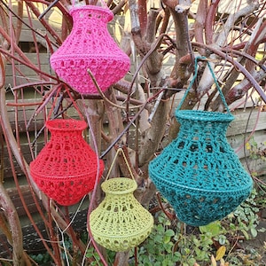 Haakpatroon Lampion 1 - Crochet Pattern Lampion 1 - Gehakelte Laterne 1 - Patrón de Ganchillo Linterna 1