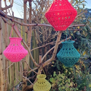 Haakpatroon Lampion Crochet Pattern Lampion image 2