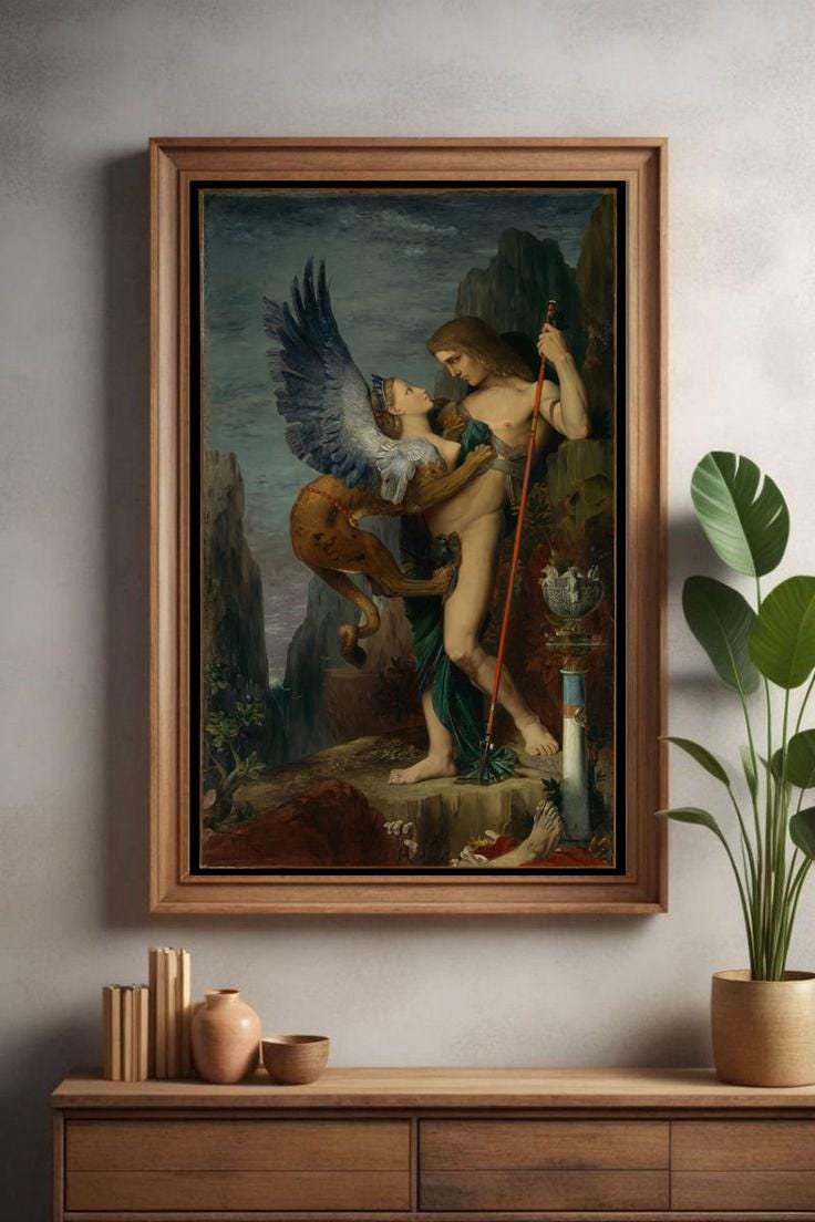 Oedipus and sphinx - Etsy 日本