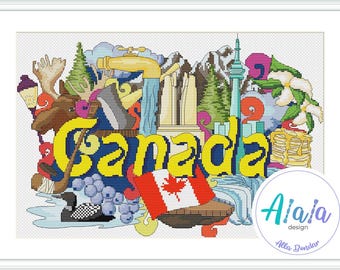 Schema punto croce: Canada. Sampler (PDF)