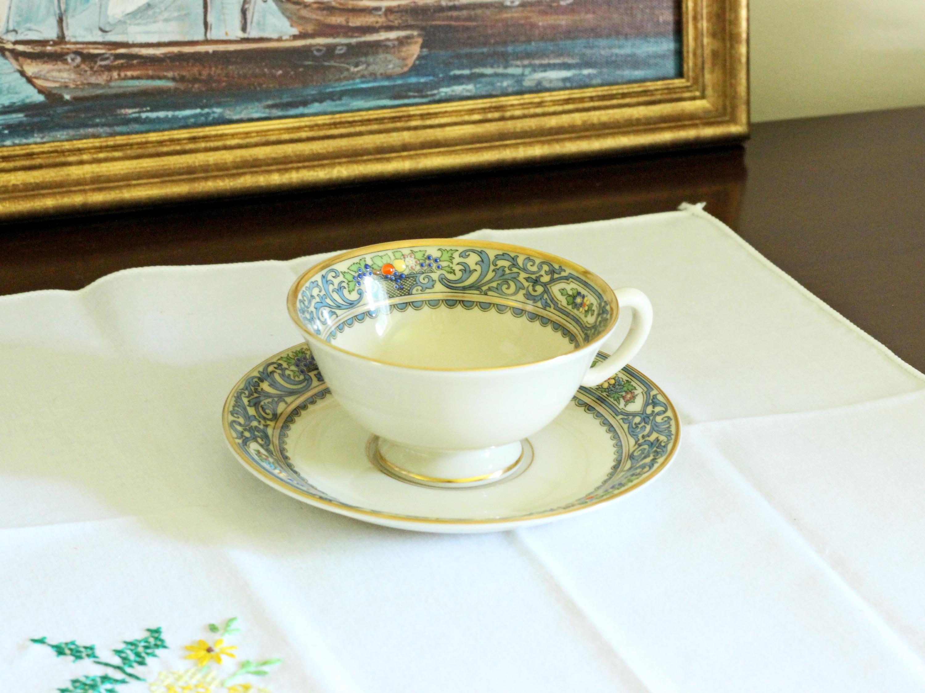 Lenox Autumn Tea Cup and Saucer - Etsy