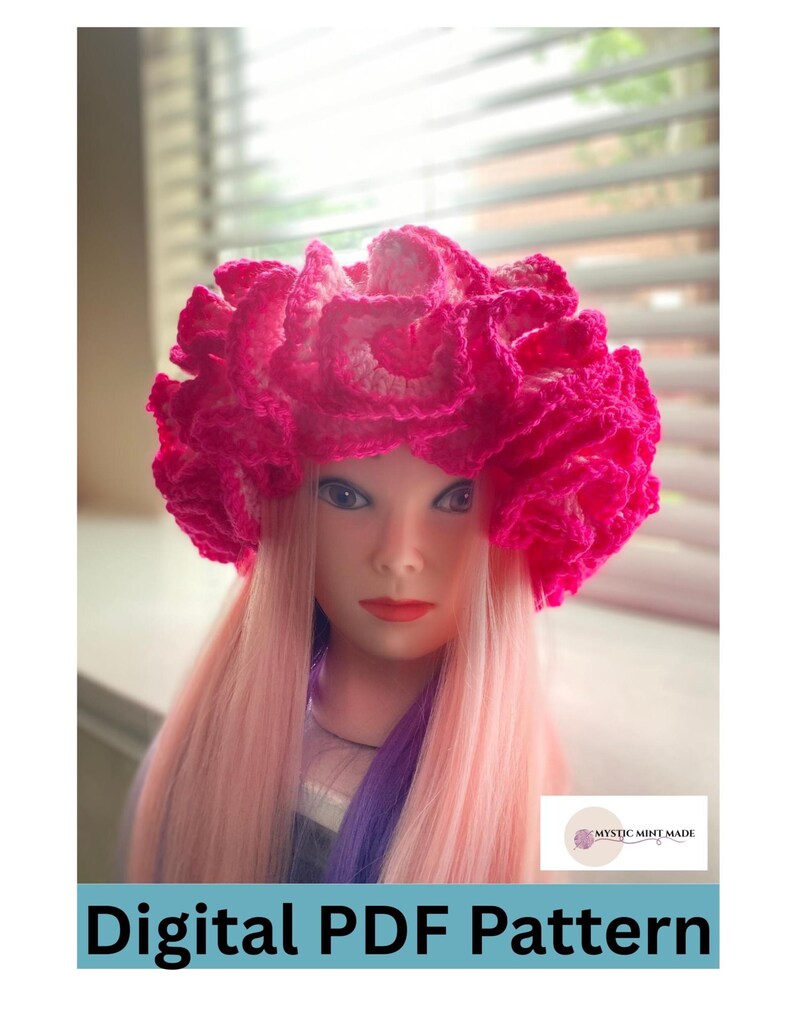 Crochet Ruffle Beanie & Bucket Hat Pattern – Boho Chic (digital PDF ...