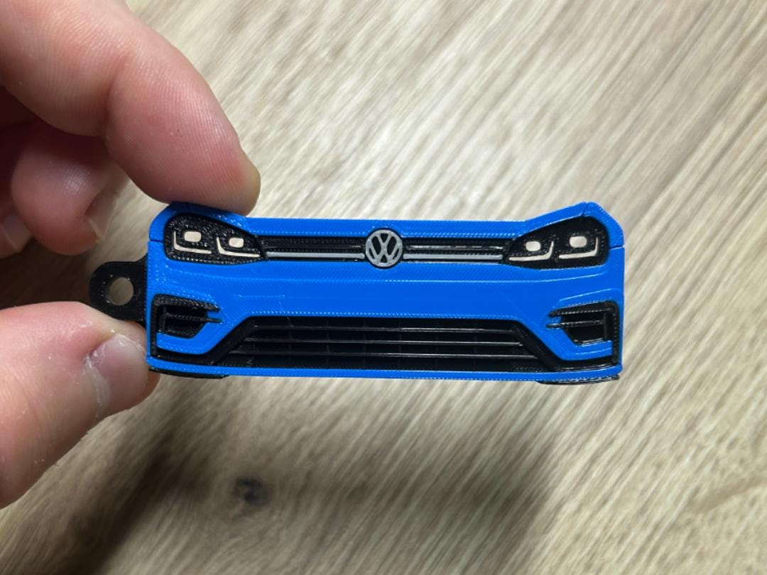 Golf R Keychain R Logo VW Golf 7R Facelift Front End Keychain | Volkswagen R Keychain | MK7.5 ...