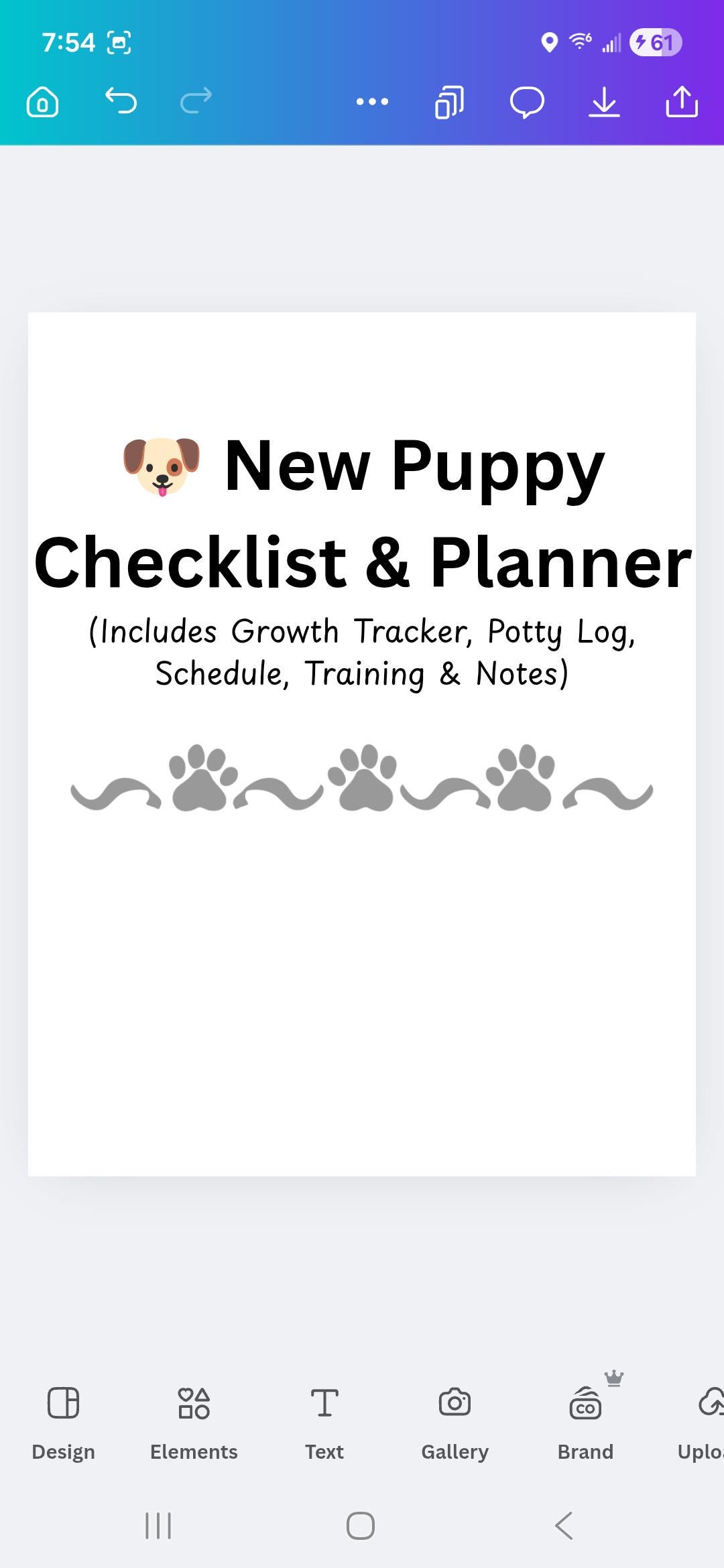 Puppy Checklist Printable | New Puppy Planner With Schedule, Potty ...