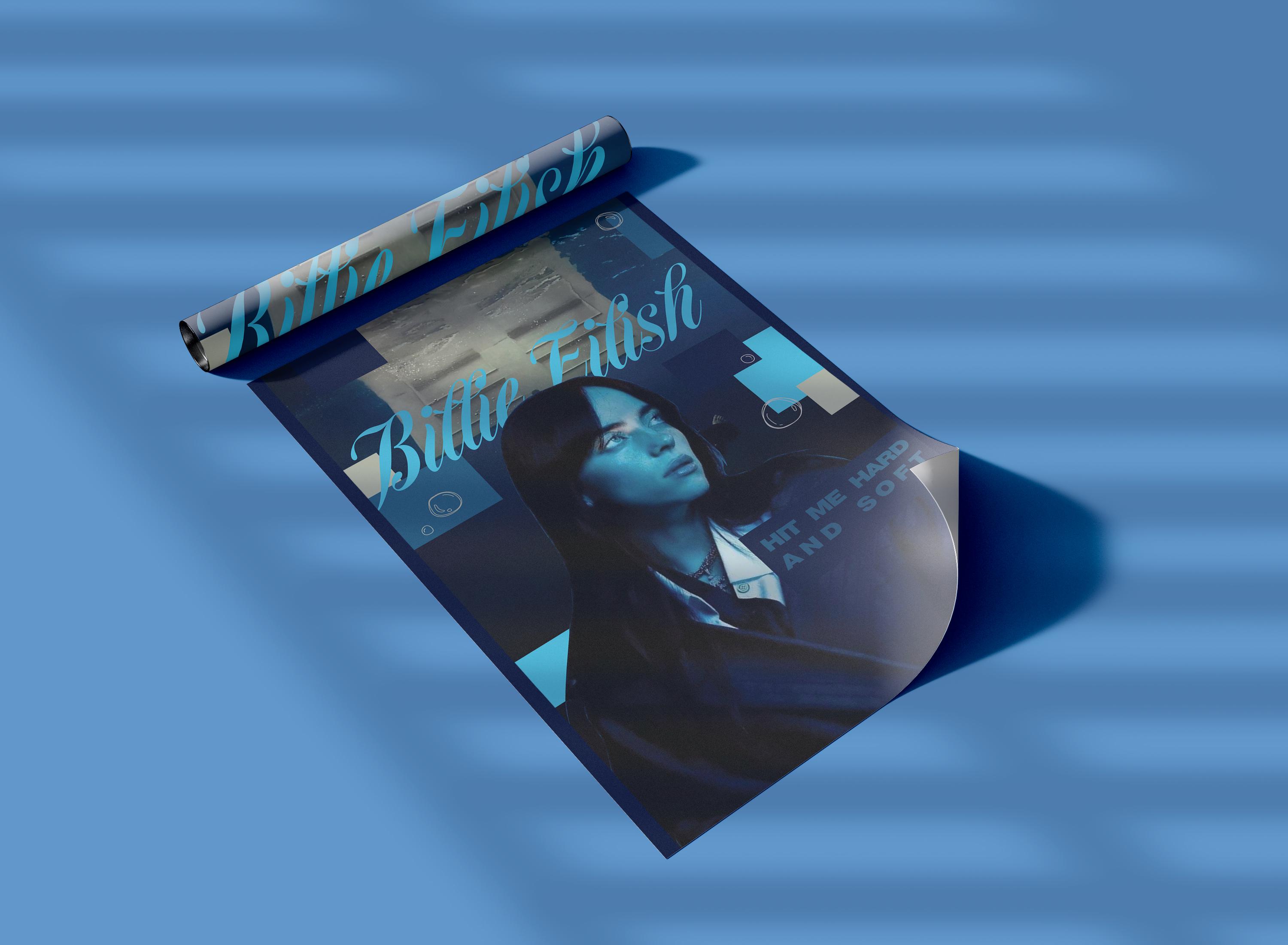 Billie eilish poster hit me hard and soft - Etsy 日本