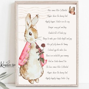 Easter Printable Peter Cottontail Digital Download Printable Easter Printable Easter home decor digital prints