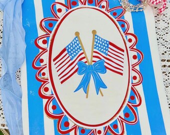 American Flag Stripes Dtf Transfers, Ready to Press, Fourth of July , Summer Direct to Film, Trendy