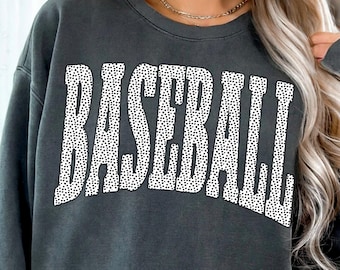 Polka Dot Baseball DTF Transfers, Ready to Press, Heart Direct to Film, Game Day