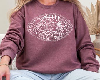Transfert DTF Football, Prêt à presser, Directement sur film, Heart Direct to Film, Game Day