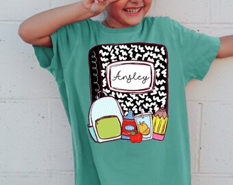 Back To School Personalized Biy/Girl Name  Dtf Transfers, Ready to Press, Add Your Name Direct to Film